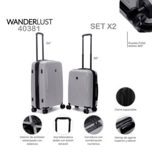 Set de Valijas Wanderlust
